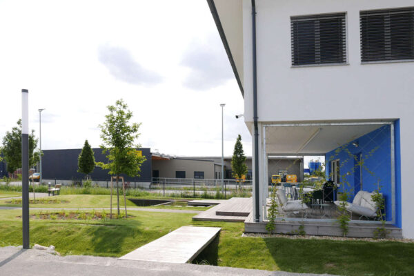 Bauprojekt Bürogebäude Aussenanlage